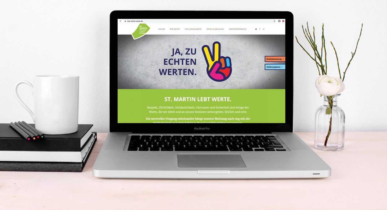 St. Martin Pflegedienst TWINNERS Zwillingsagentur Werbeagentur Designagentur Design Werbung Konzept Emsbüren Plettenberg